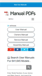 Mobile Screenshot of manualpdfs.com