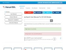 Tablet Screenshot of manualpdfs.com